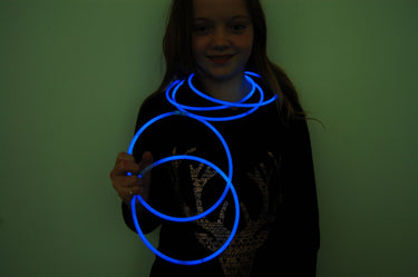 Premium Jumbo Blue Glow Necklaces- 50 per package